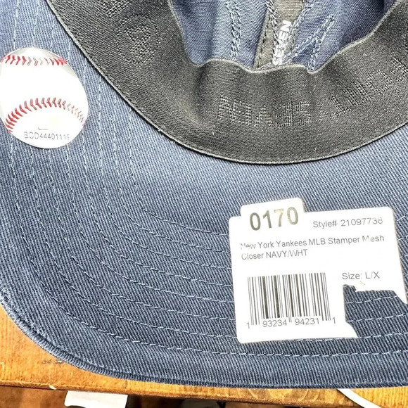 '47 Brand Mens New York Yankees Stamper Mesh Closer Cap Navy Blue Size Large-XL - Picture 6 of 7